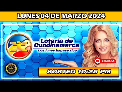 PREMIO MAYOR LOTERIA DE CUNDINAMARCA del LUNES 04 de marzo del 2024
