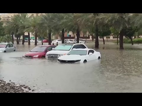 Dubai flooding: Storm dumps record rain across UAE, floods the Dubai airport