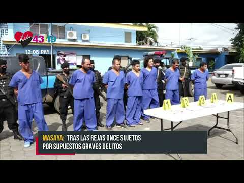 Policía de Masaya sigue aplicando mano dura contra la delincuencia - Nicaragua