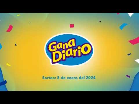 Sorteo Gana Diario - Lunes 08 de Enero de 2024
