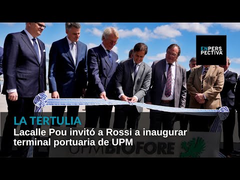 Lacalle Pou invitó a Rossi a inaugurar terminal portuaria de UPM