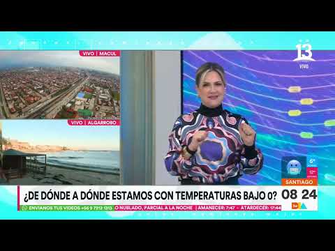 Michelle Adam ¿Continuarán las bajas temperaturas en la capital? | Tu Día | Canal 13