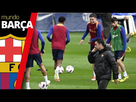 Entrenamiento Barça | El Barça entrena con Pedri