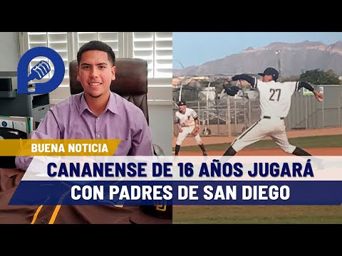 “Lo soñé desde niño”: Jesús López, de Cananea, firma contrato con Padres de San Diego a sus 16 años