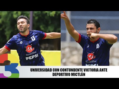 Universidad con contundente victoria ante Deportivo Mictlán