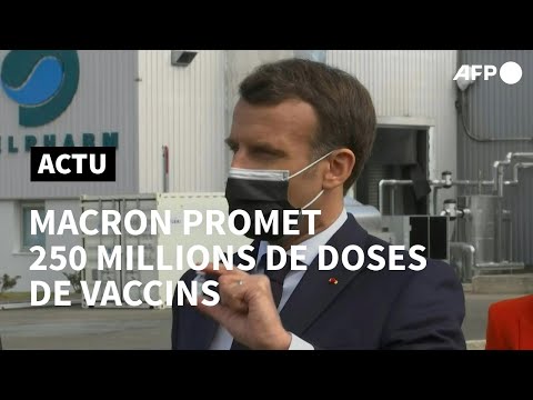 Vaccins: Macron table sur 250 millions de doses produites en France en 2021 | AFP
