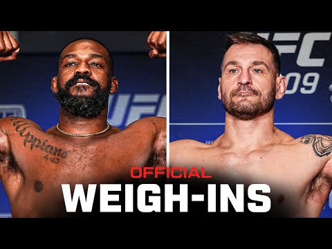 Jones vs Miocic Fighter Weigh-Ins | UFC 309