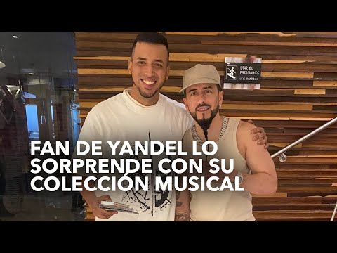 Fan asombra a Yandel y a Gadiel con su colección musical