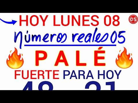 Los PALÉ y SÚPER para hoy LUNES 08/04/2024/ Números para hoy LUNES 08 de ABRIL/ PALÉ que SALEN HOY