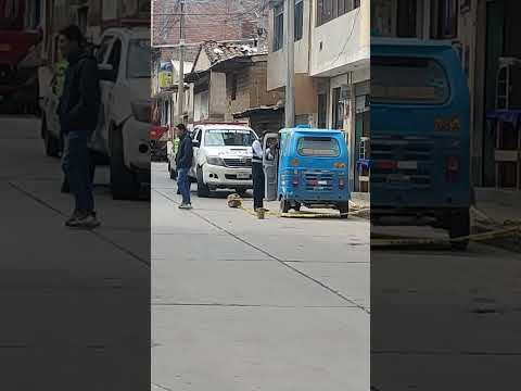 Policía hace su trabajo contra la inseguridad en Huarax