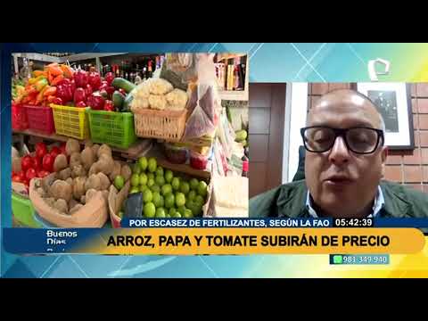 ¡La pesadilla sigue!: Arroz. papa, cebolla y tomate subirán de precio