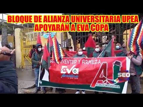 UNIVERSITARIOS DE LA UPEA APOYAN EVA COPA PARA LA ALCALDÍA DE LA CIUDAD DEL ALTO..