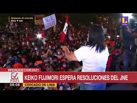 ? Keiko Fujimori espera resoluciones del Jurado nacional de elecciones
