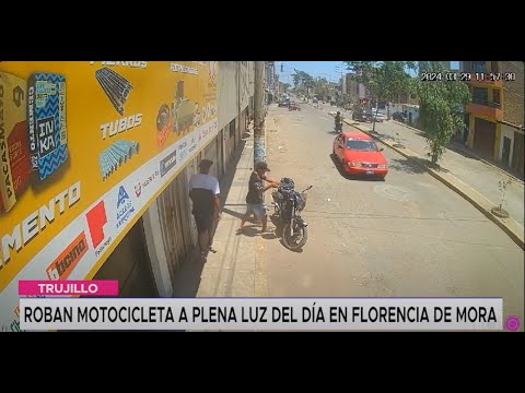 Trujillo: roban motocicleta a plena luz del día en Florencia de Mora