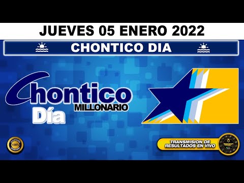 Resultado lotería CHONTICO DIA ?del JUEVES 05 de ENERO de 2023 (ULTIMO SORTEO DE HOY) l