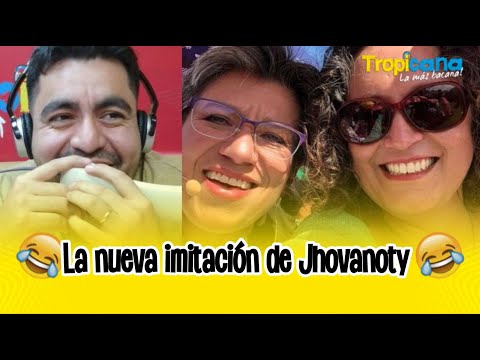 ¿Qué tal imita Jhovanoty a Angélica Lozano, esposa de Claudia López?