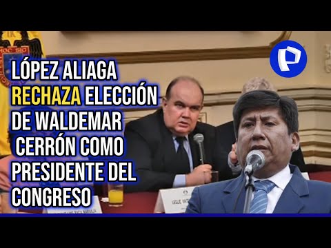 López Aliaga en contra de que Perú Libre integre la Mesa Directiva