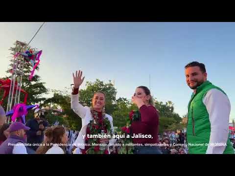 Claudia Sheinbaum Pardo en El Salto, Jalisco 29 diciembre 2023