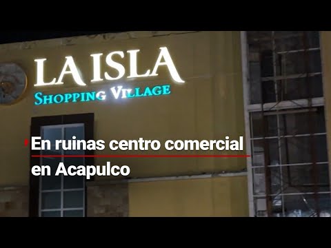 Centro comercial en Acapulco sigue en ruinas, después del devastador paso del Huracán Otis.