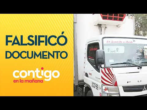 DOCUMENTOS FALSOS: La dura fiscalización a camión que circulaba en Pudahuel - Contigo en la Mañana