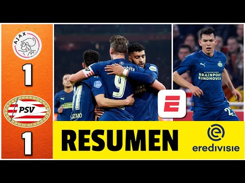 EL PSV, con CHUCKY LOZANO de TITULAR, empató 1-1 vs AJAX y sigue LÍDER INVICTO | Eredivisie