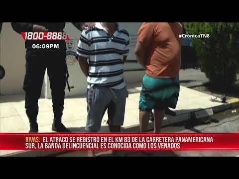 Capturan a delincuentes que asaltaron buses en Rivas – Nicaragua