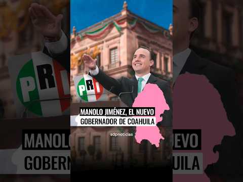 Manolo Jiménez es el nuevo gobernador de Coahuila . Con este, el PRI ya solo gobierna 2 estados