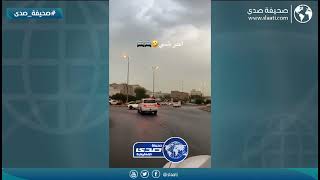 تهور من شاب كويتي في التفحيط