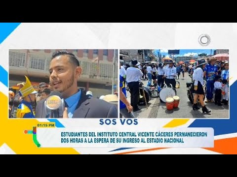 Instituto Central Vicente Cáceres esperó dos horas para ingresar al Estadio Nacional