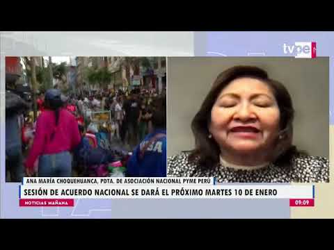 Noticias Mañana | Ana María Choquehuanca, Pdta, de la Asociación Nacional Pyme Perú - 22/12/2022