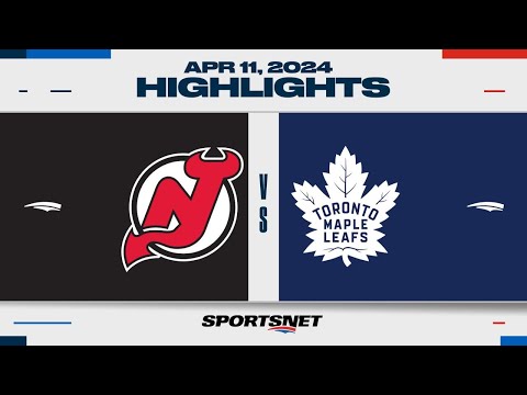 NHL Highlights | Devils vs. Maple Leafs - April 11, 2024