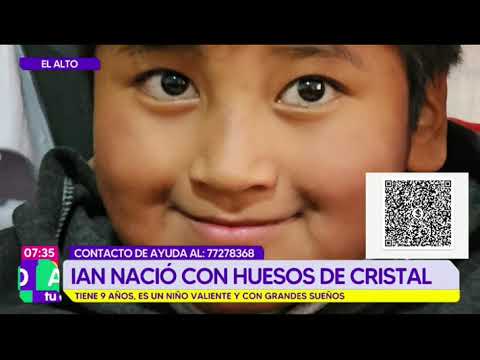 Ian nació con huesos de cristal y necesita de toda nuestra ayuda