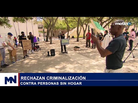 Polémica en Miami 04-24-24 Rechazan criminalización contra personas sin hogar