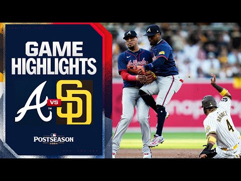 Braves vs. Padres NL Wild Card Game 2 Highlights (10/2/24) | MLB Highlights