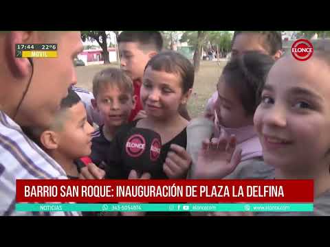 Rosario Romero inauguró plaza La Delfina en Barrio San Roque