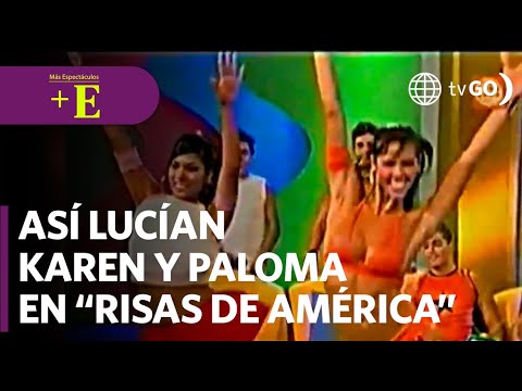Karen Dejo y Paloma Fiuza en video del recuerdo en Risas de América | Más Espectáculos (HOY)