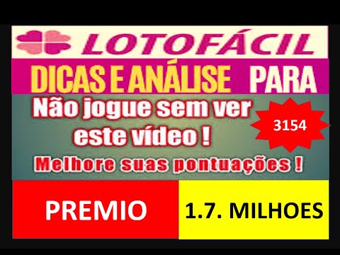 lotofacil 3154 dicas e analise para jogar