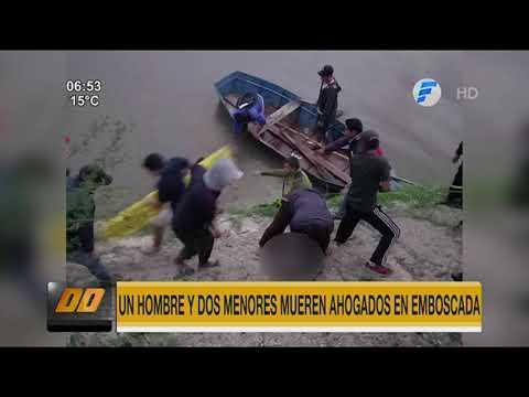 Un hombre y dos niños mueren ahogados en Emboscada