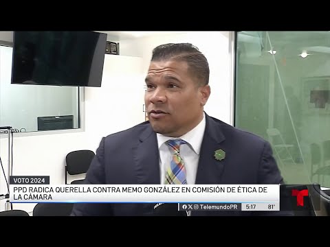 PPD radica querella contra representante Memo González