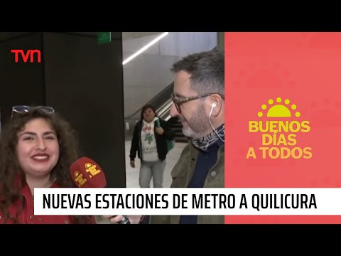La alegría de Quilicura: Recorremos la extensión de la Línea 3 del Metro | Buenos días a todos