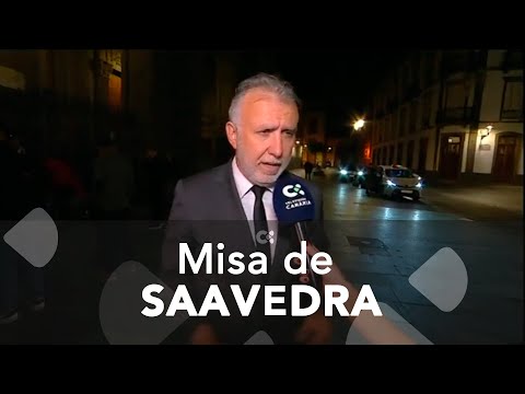 Autoridades políticas en la misa funeral de Jerónimo Saavedra