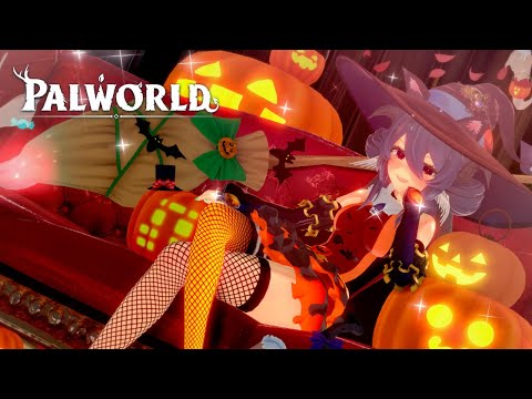 【パルワールド】転生24日目!ハロウィーンに天落ボス巡り!【新人VTuber】