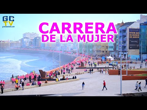 La Carrera de la Mujer tiñe de rosa Gran Canaria en una gran fiesta deportiva y solidaria