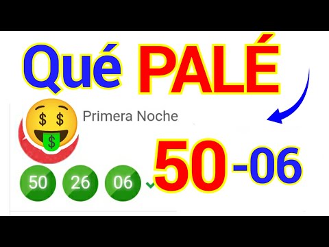 Qué PALÉ ((( 50 - 06 ))) PALÉ PERFECTO Los PALÉ y SÚPER que MÁS SALEN  Números reales 05 para hoy