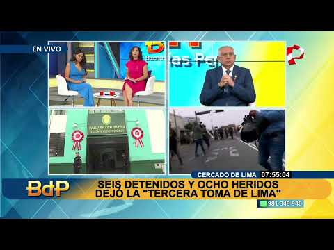 ‘Toma de Lima’: cinco varones y una mujer detenidos durante manifestación