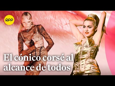 Madonna y su icónico corsé: Jean-Paul Gaultier recrea la pieza en nueva colaboración  #MuchaModa