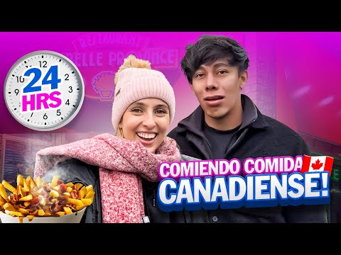 24H COMIENDO COMIDA CANADIENSE | ES TAN FEA COMO DICEN? FT @Sonrixs #kimrixs