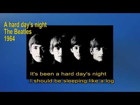 The Beatles   -   A hard day's night   1964   LYRICS