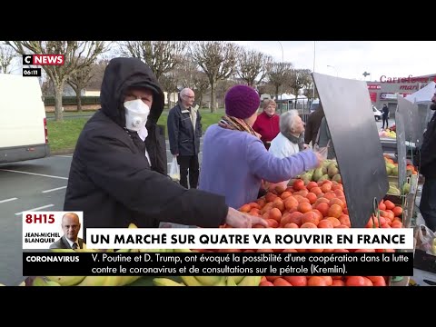 Coronavirus : un quart des marchés alimentaires vont rouvrir en France