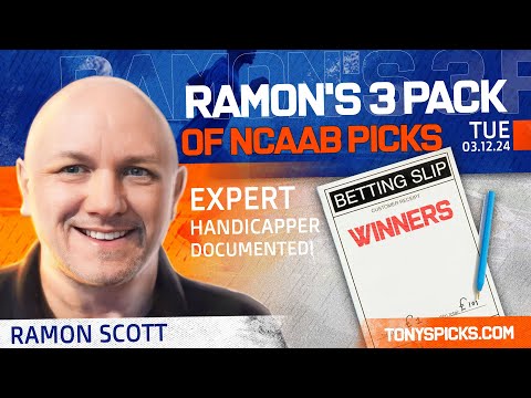 3 FREE College Basketball Picks and Predictions on NCAAB Betting Tips by Ramon, Tuesday 3/12/2024